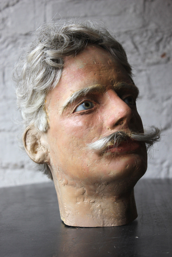A Fine 20thC Male Portrait Mannequin Head