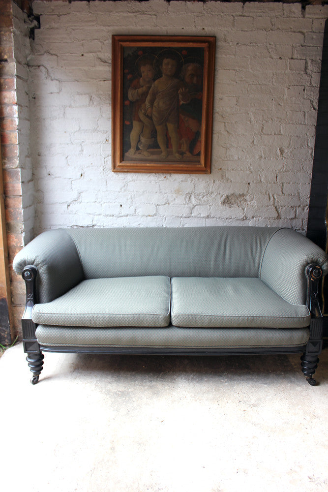 A Fine Quality c.1880 Aesthetic Movement Ebonised Settee