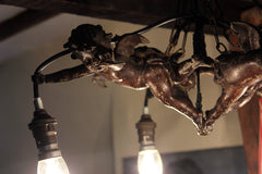 A Fabulous c.1890 Centre Light in the Form of Four Putti