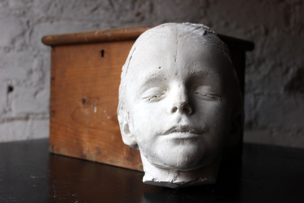 A 19thC Plaster Death Mask of George Stafford Wright (1864-1870)