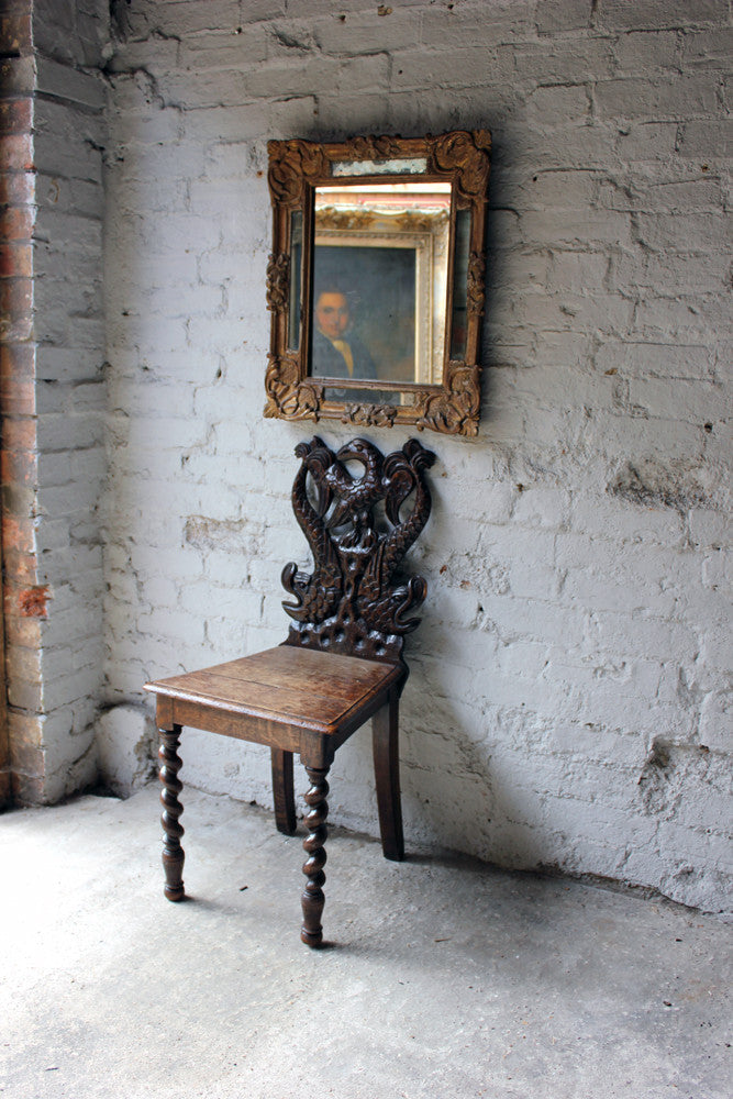 A Good 19thC Italian Gilt & Gesso Rectangular Wall Mirror
