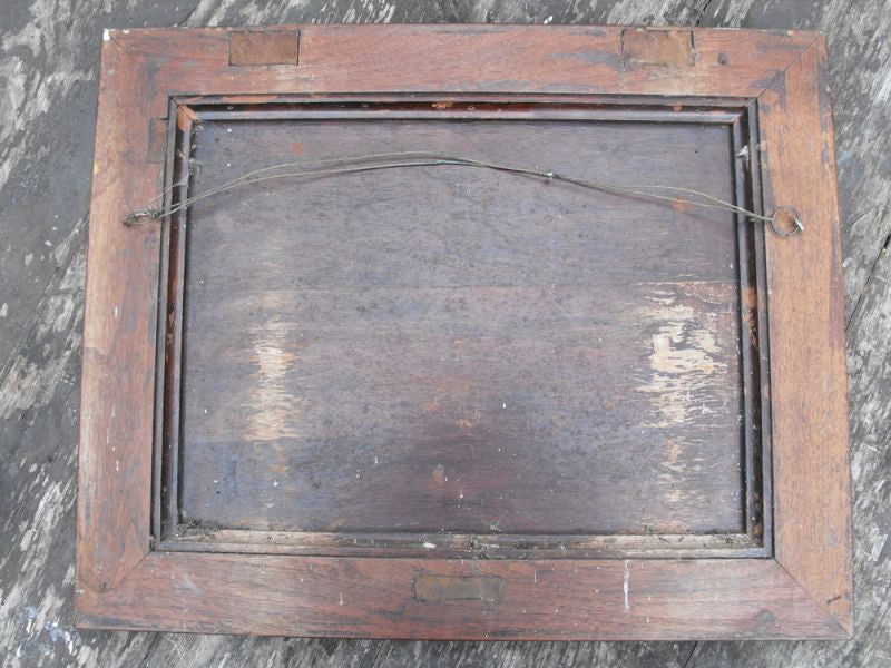 A Decorative Early 18thC Italian Carved Gessoed Wood & Pressed Leather Relief Panel