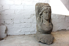 A Beautifully Carved Early 18thC Portland Stone Bust of a Young Woman