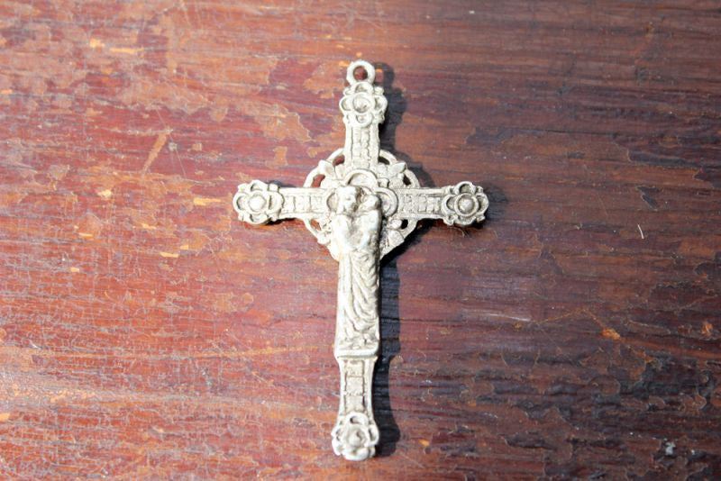 A Beautiful Post Medieval Silver Bifacial Cross Pendant; ex Sir Francis Cook Collection