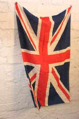 A Fantastic Medium Sized British Vintage Printed Union Jack Flag c.1940