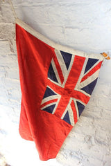 A Fine Quality British Antique Royal Navy Red Ensign Flag c.1920