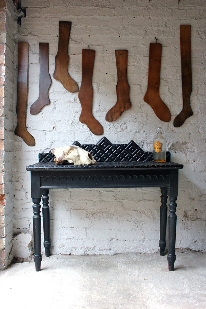 A Fabulous Group of Seven 19thC Beechwood & Pine Stocking Stretchers