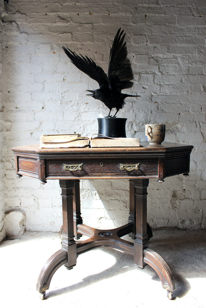 A Fine Contemporary Taxidermy Crow Mounted on an Edwardian Period Top Hat