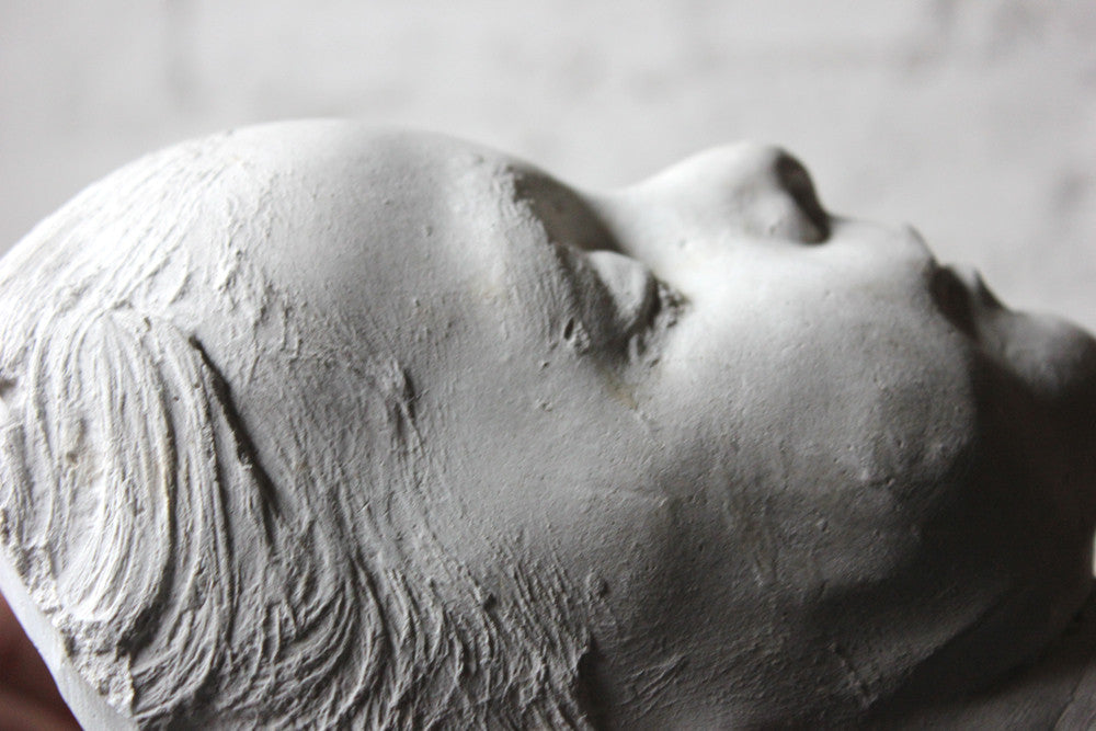 A 19thC Plaster Death Mask of George Stafford Wright (1864-1870)