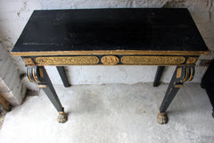 A Good Regency Period Gilt & Ebonised Hall Table