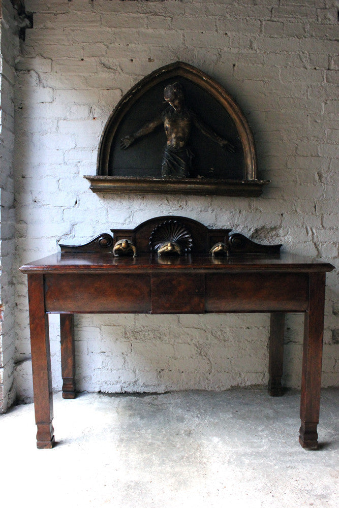 A Good Quality Early Victorian Oak Hall Table c.1840