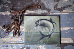A 19thC Oil on Canvas Tarpon Fishing Study; J. Leonhard