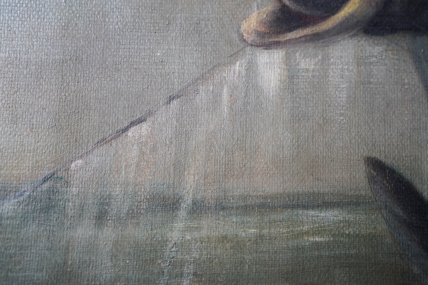 A 19thC Oil on Canvas Tarpon Fishing Study; J. Leonhard