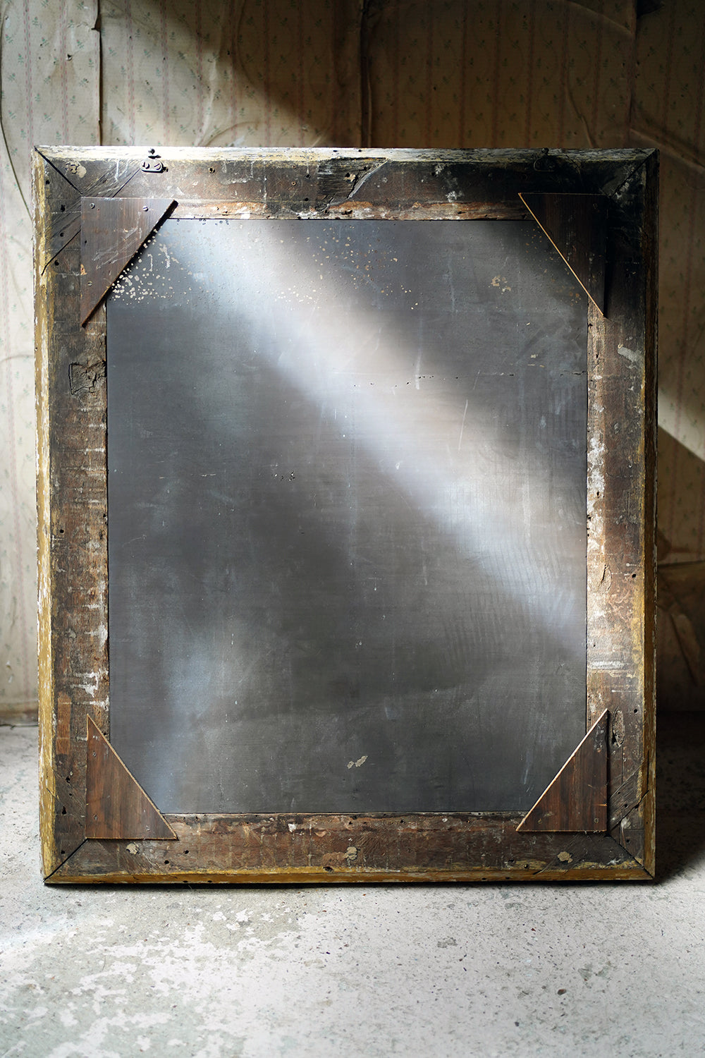 A Good & Large Rectangular Giltwood Wall Mirror; c.1800 & Later