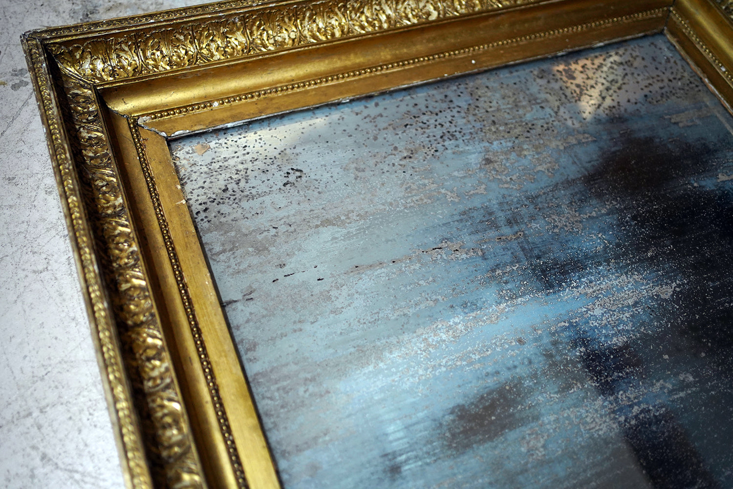 A Good & Large Rectangular Giltwood Wall Mirror; c.1800 & Later