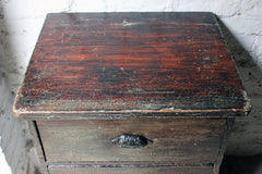 A Decorative Victorian Scumbled Pine Pillar Chest Of Three Drawers c.1870