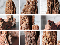 A Beautiful Group of Three Graduated Aragonite Scholar's Rocks