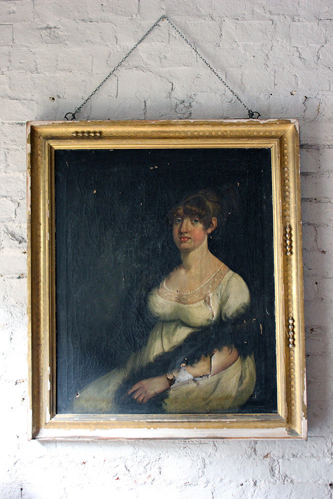 A Charming Early 19thC English School Portrait of a Lady c.1800-7