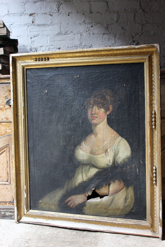 A Charming Early 19thC English School Portrait of a Lady c.1800-7