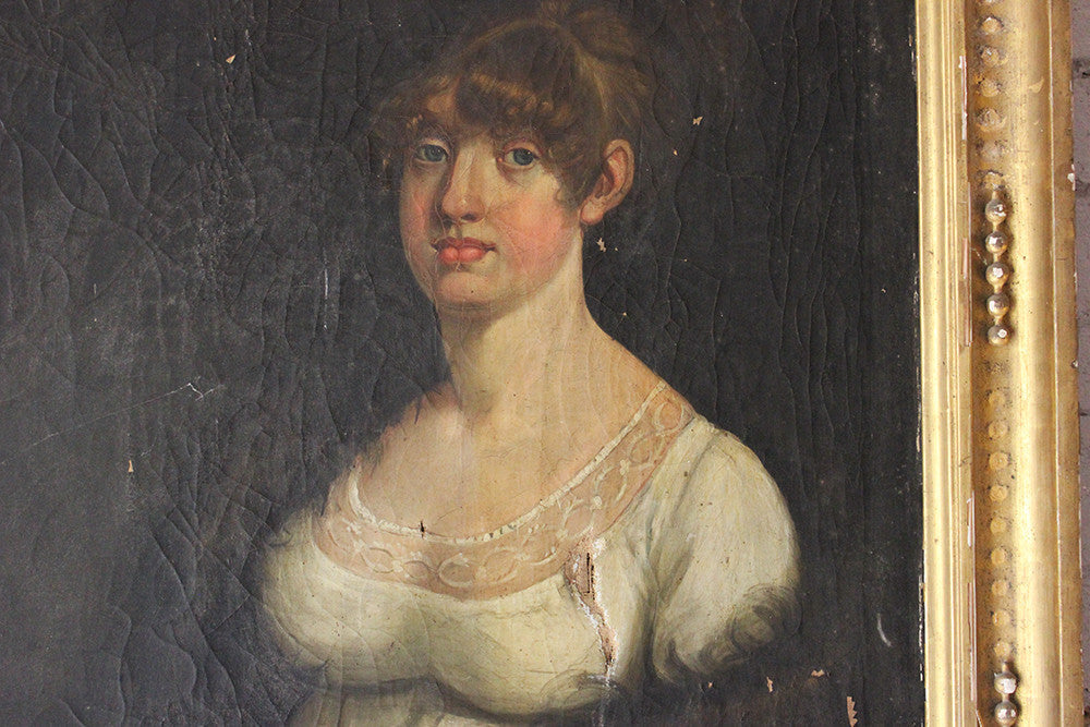 A Charming Early 19thC English School Portrait of a Lady c.1800-7