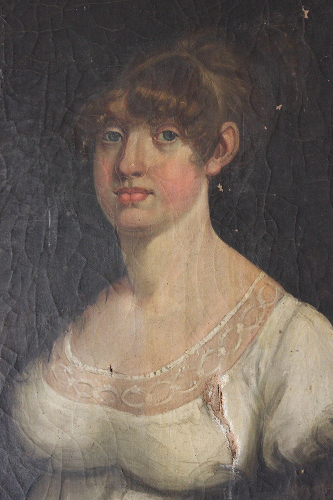 A Charming Early 19thC English School Portrait of a Lady c.1800-7