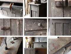 A Decorative c.1900 Painted Pine Cupboard