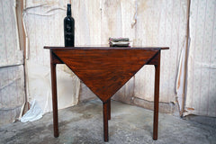 A George III Mahogany Triangular Drop-Leaf Corner Table c.1760-70