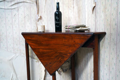 A George III Mahogany Triangular Drop-Leaf Corner Table c.1760-70