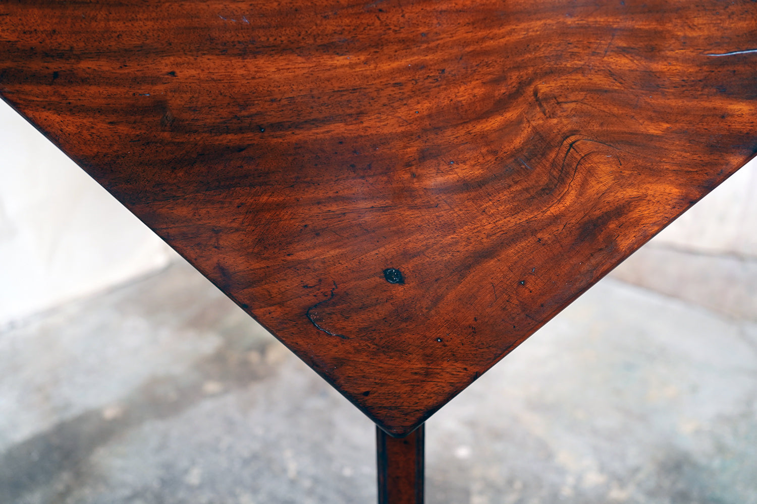 A George III Mahogany Triangular Drop-Leaf Corner Table c.1760-70
