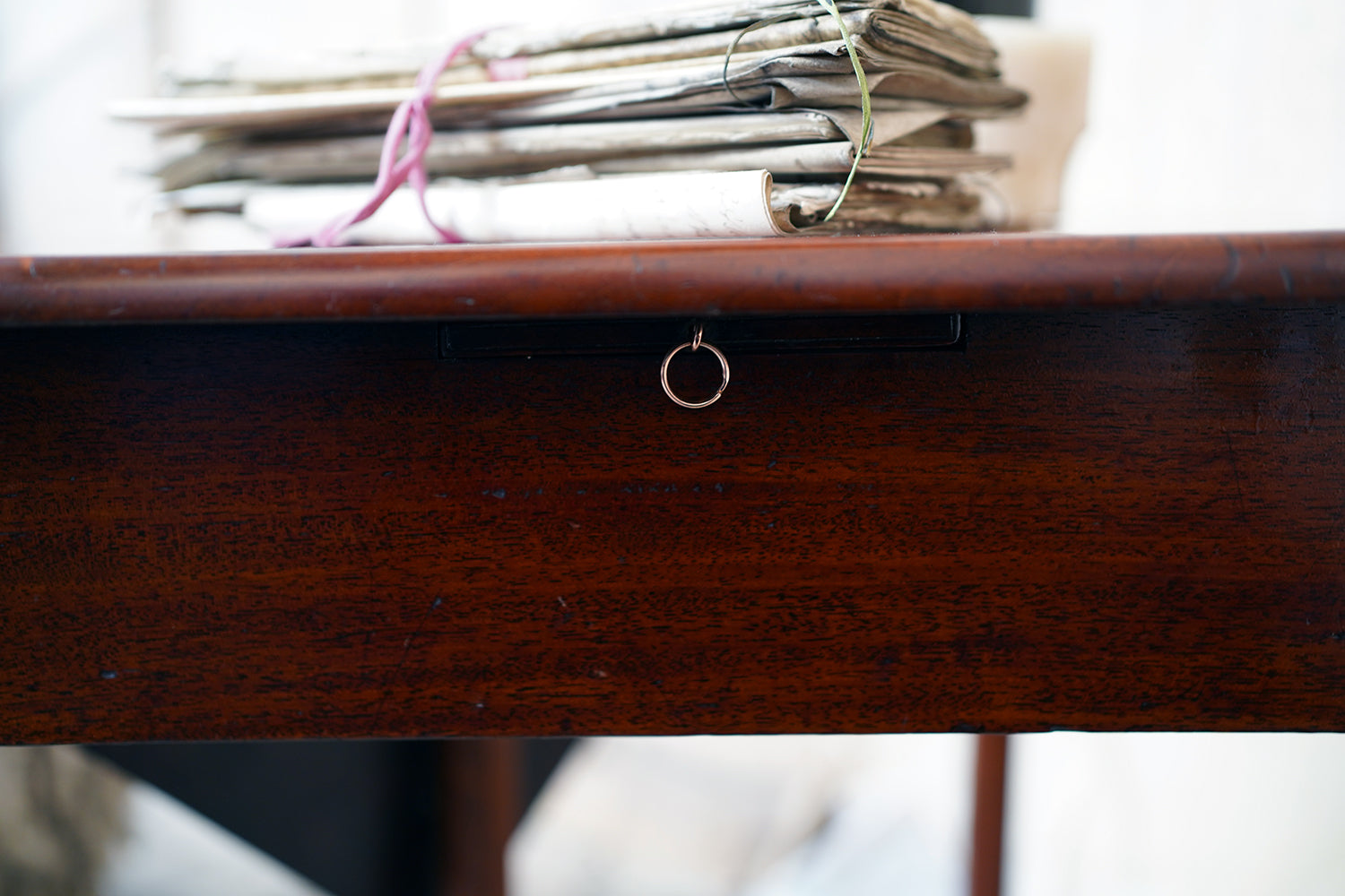 A George III Mahogany Triangular Drop-Leaf Corner Table c.1760-70