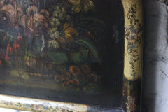 A Decorative Continental c.1800 Painted Trumeau Mirror