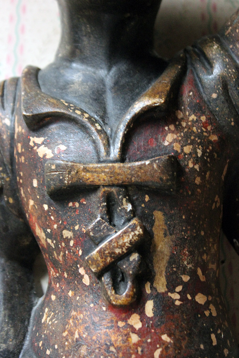 A 19thC Carved & Polychrome Painted Venetian Blackamoor Wall Torchère