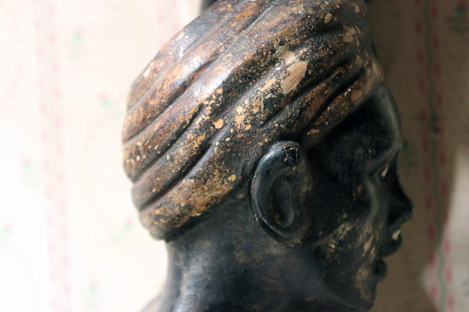 A 19thC Carved & Polychrome Painted Venetian Blackamoor Wall Torchère