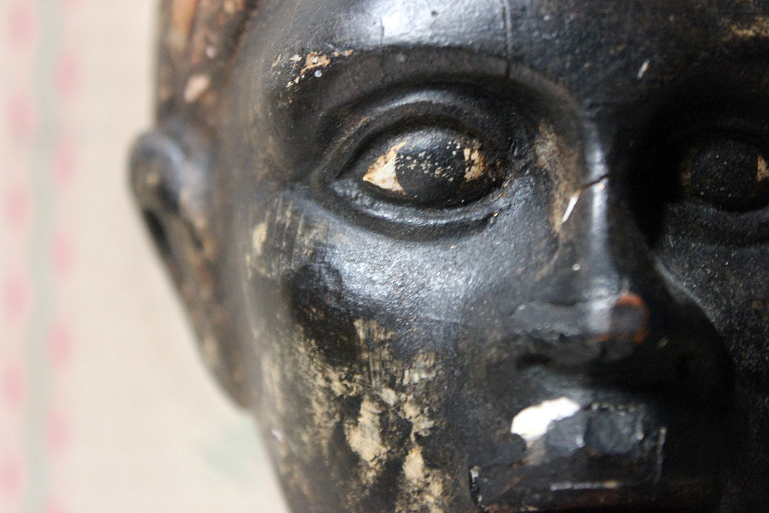 A 19thC Carved & Polychrome Painted Venetian Blackamoor Wall Torchère