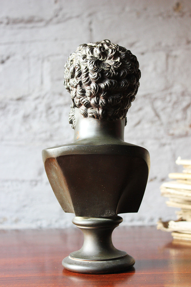 A Good Late 19thC Bronze Portrait Bust of Lucius Verus