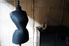 A Good Late Victorian Wasp-Waisted Shop Display Mannequin by Wells & Son, London