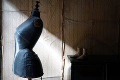 A Good Late Victorian Wasp-Waisted Shop Display Mannequin by Wells & Son, London