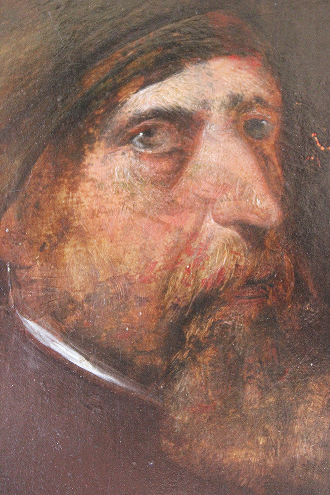 A Good 19thC English School Portrait of a Man Wearing a Turban Attributed to Frederick Weekes (fl.1854-1893)
