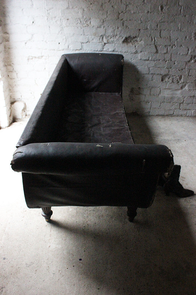 A Decorative William IV Period Rexine Upholstered Settee c.1835