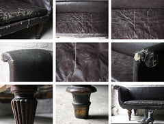 A Decorative William IV Period Rexine Upholstered Settee c.1835