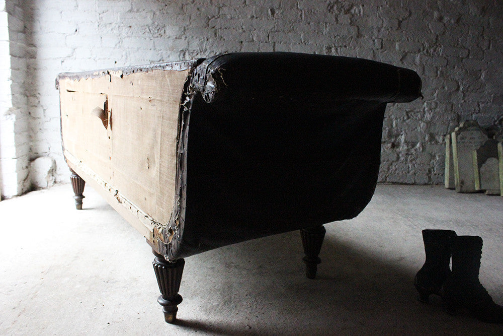 A Decorative William IV Period Rexine Upholstered Settee c.1835