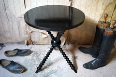 A Good Quality Late 19thC Ebonised Aesthetic Movement Ebonised Gypsy Table by Wylie & Lochhead