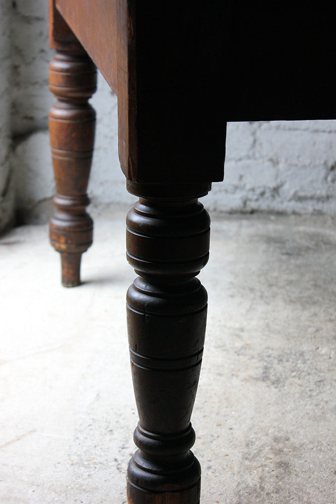 A Fabulous 19thC Victorian Pine & Zinc Topped Preparation Table c.1870-80